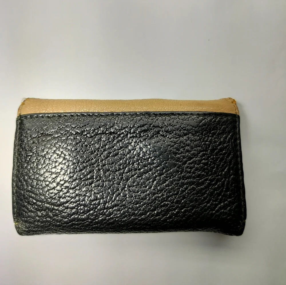 Miu Miu Madras Bicolore Key Holder Small Wallet Card Holder Black Cream Vintage - Picture 3 of 13